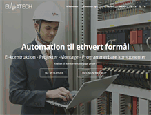 Tablet Screenshot of elmatech.dk